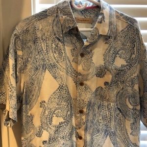 Tommy Bahama Silk Camp Shirt, Size Medium